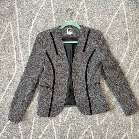 Anne Klein Jackets & Blazers - Anne Klein Black and White Tweed Blazer